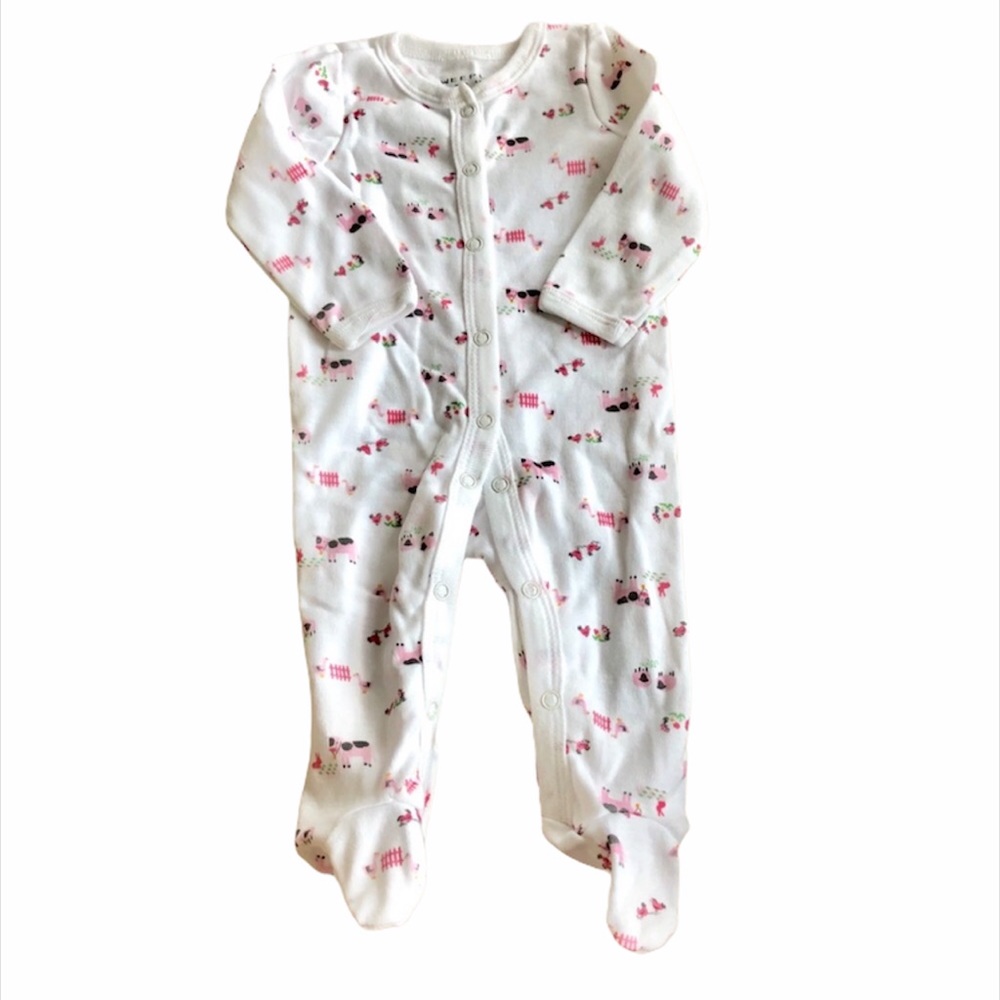 5/$25 Wee Play Farm Animal Footie